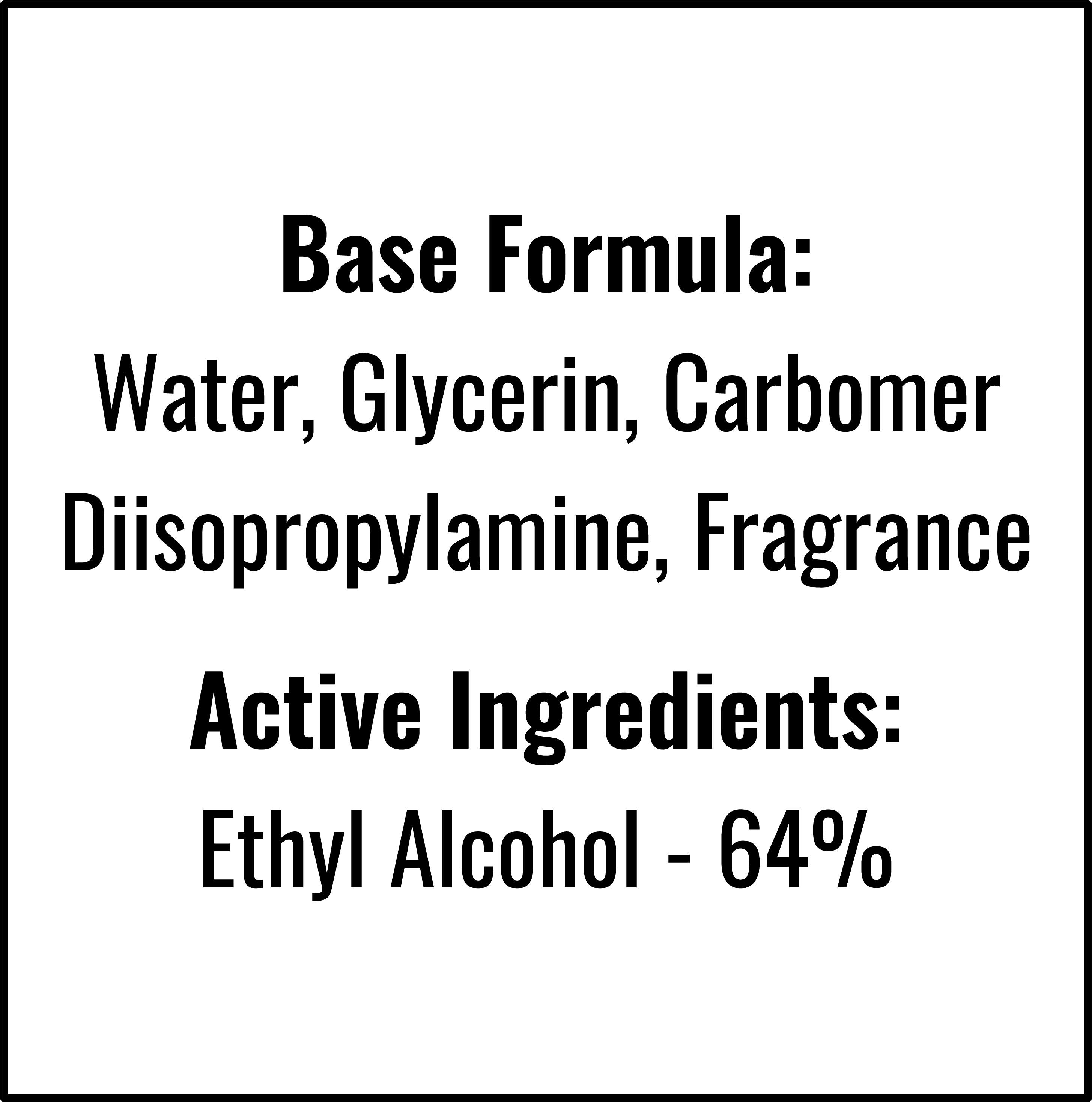 64% hs formula sheet