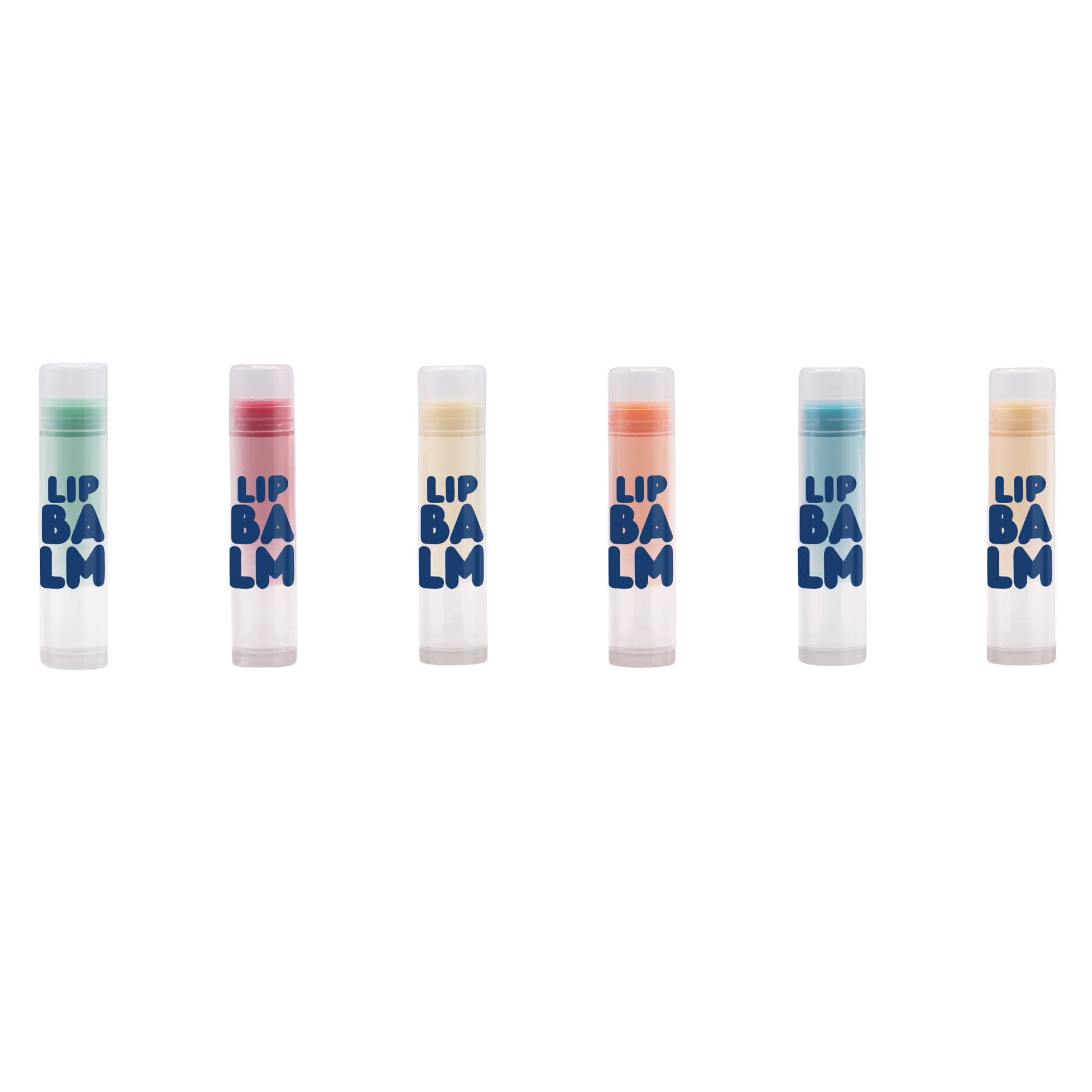 colorful lip balm family photo