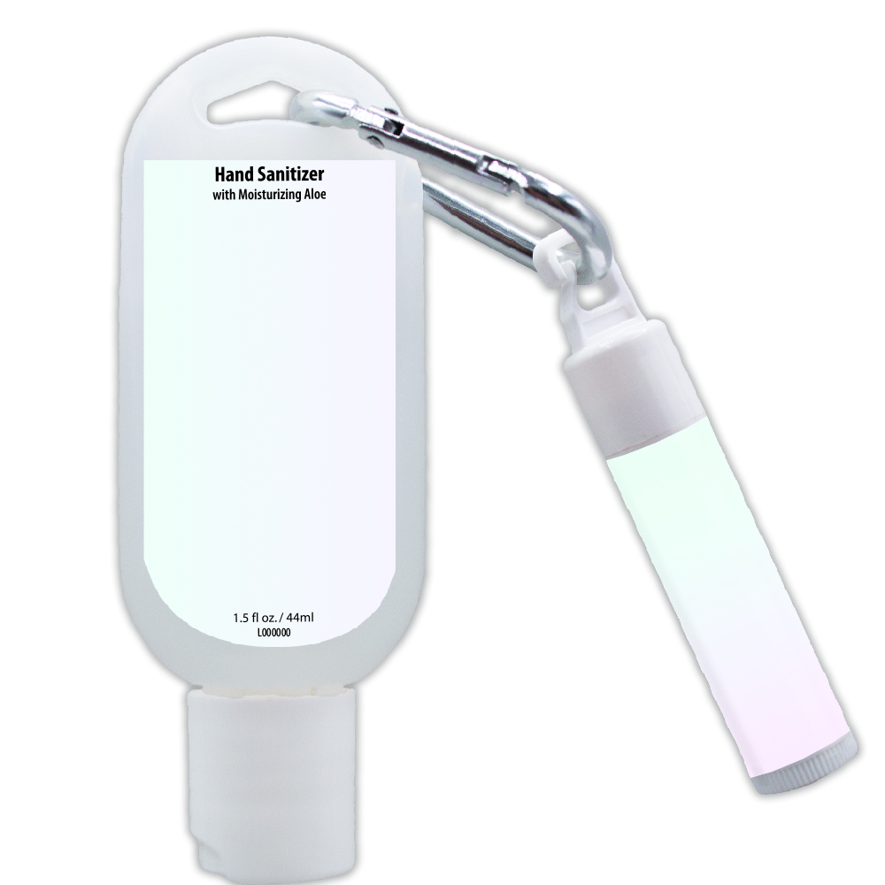 Hand Sanitizer Tottle Lip Balm Combo Blank Virtual