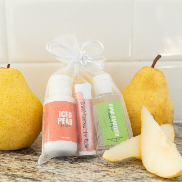 iced pear gift set in white organza bag lifestyle_600x600