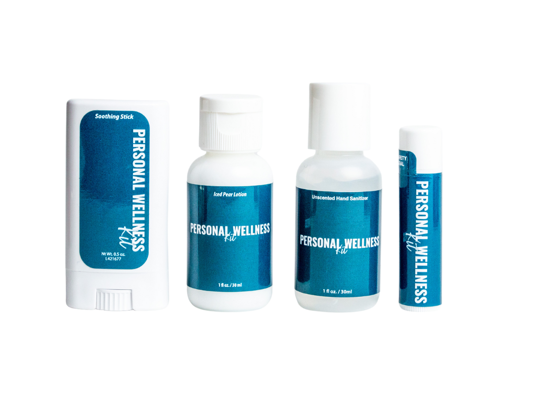 personal wellness kit products no background