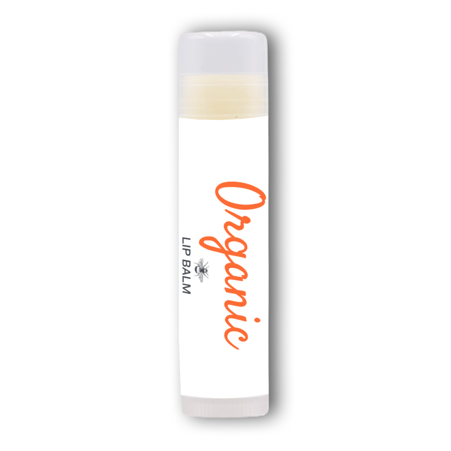 Organic Lip Balm Clear Tube - White Label
