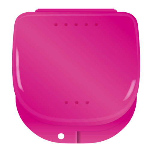 retainer case pink blank