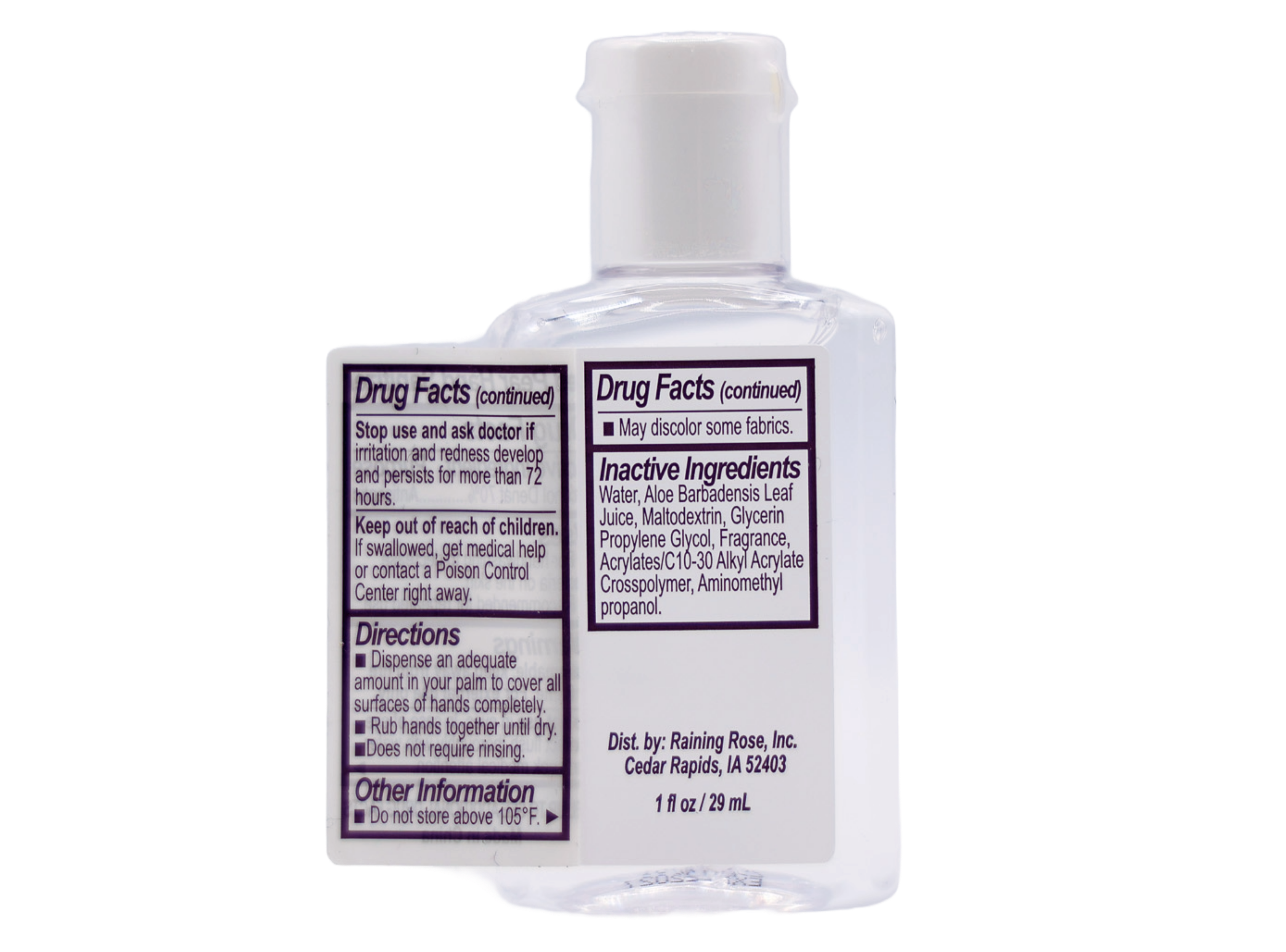 scentsational square hand sanitizer_back label open no background